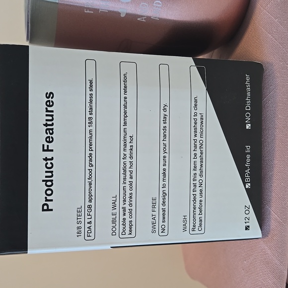 Halloween 12 oz Wine Tumbler Rose Gold w/ Lid & Bag NWOT - Picture 5 of 8